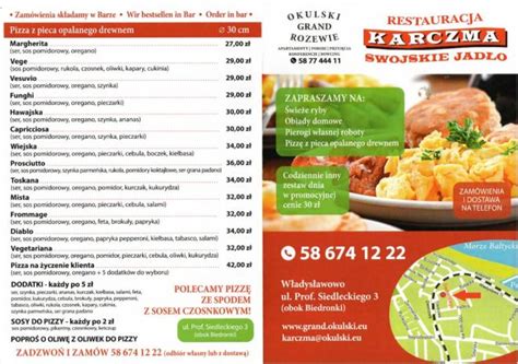 oberża swojskie jadło menu|Oberża Swojskie Jadło